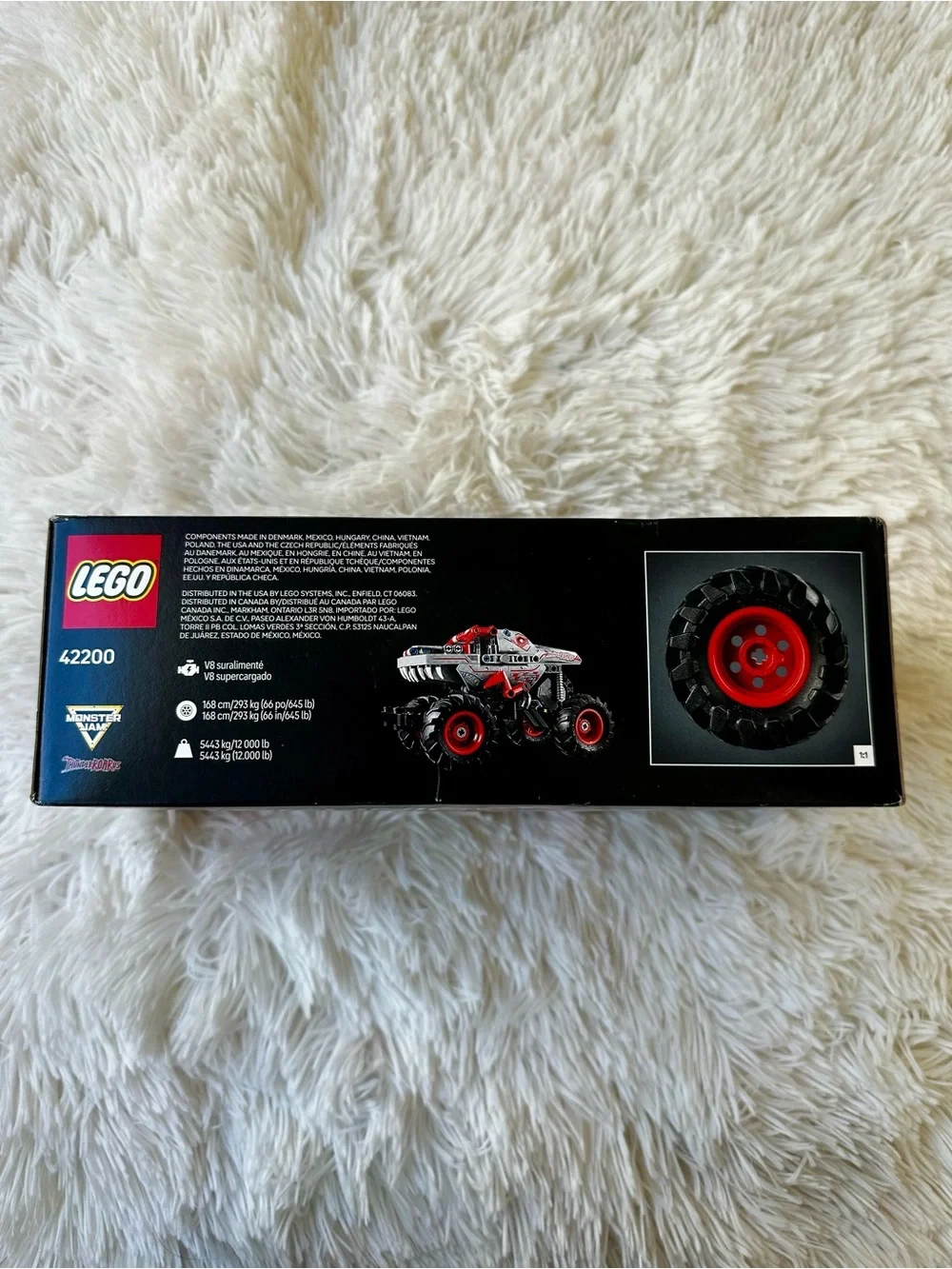 LEGO Technic Monster Jam ThunderROARus Pull-Back 42200 232 Pieces New Sealed